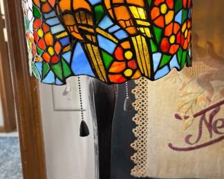 Tiffany Style-Stained Glass Lamp