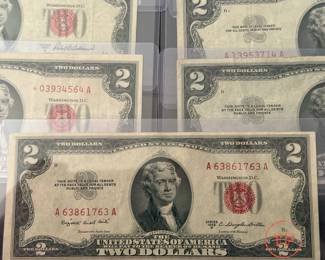 $2 Red Seal Bills