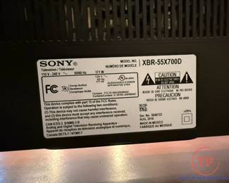 SONY 55" Bravia LCD TV