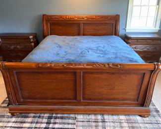 Carved King bed