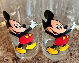 Vintage Walt Disney Productions Mickey Mouse Tumblers