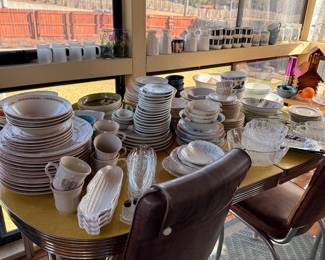 Mixed Lot of Dinnerware and Glassware