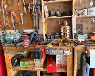 Assorted Garage Workshop Tools and Equipment