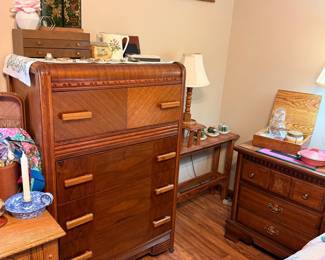 Art Deco Waterfall Tall Chest