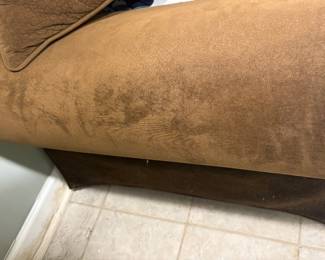 Velour Overstuffed Chair $50