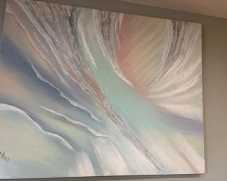 Lea Reynolds Signed Abstract $300