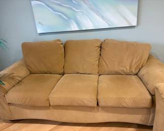 Newer Velvet Gold Couch $400