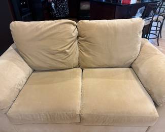 Newer Matching Gold Velvet Love Seat $250