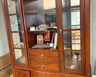 Wood & Glass Cabinet $350