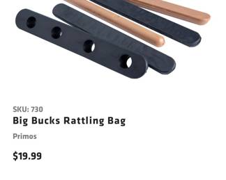 Rattle bag $15