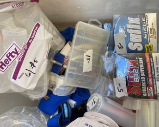 Lots of fishing gear 