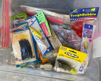 Lots of fishing gear 