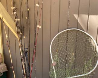 Lots of fishing gear 