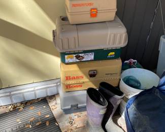 Lots of fishing gear 