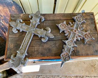 Vintage antique crosses 