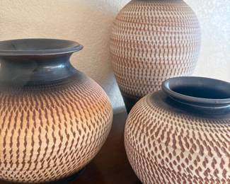 TOYO JAPAN CERAMIC VASE SGRAFFITO MCM VASES