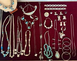 STERLING SILVER NATIVE AMERICAN JEWELRY 