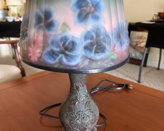 Handel Bronze Base Butterfly Shade Lamp