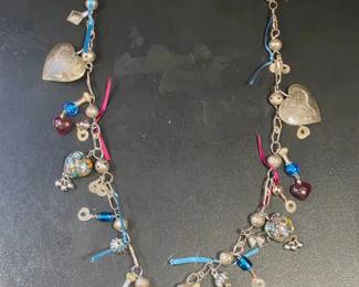 Barbara Ryan Guatemalan Wedding Necklace with Large Heart Pendant