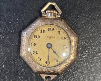 Lancet Octagonal Pocket Watch Not Moving, Vintage Charm