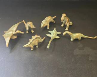 Vintage Bronzed Dinosaurs by SRG