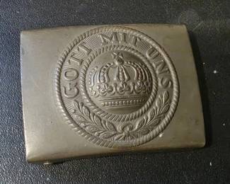 WWI German GOTT MIT UNS Belt Buckle
