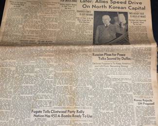 Roanoke Times October 15, 1950 Newspaper