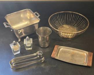 Silverplate Stainless Steel Serving Pieces Mixed Lot