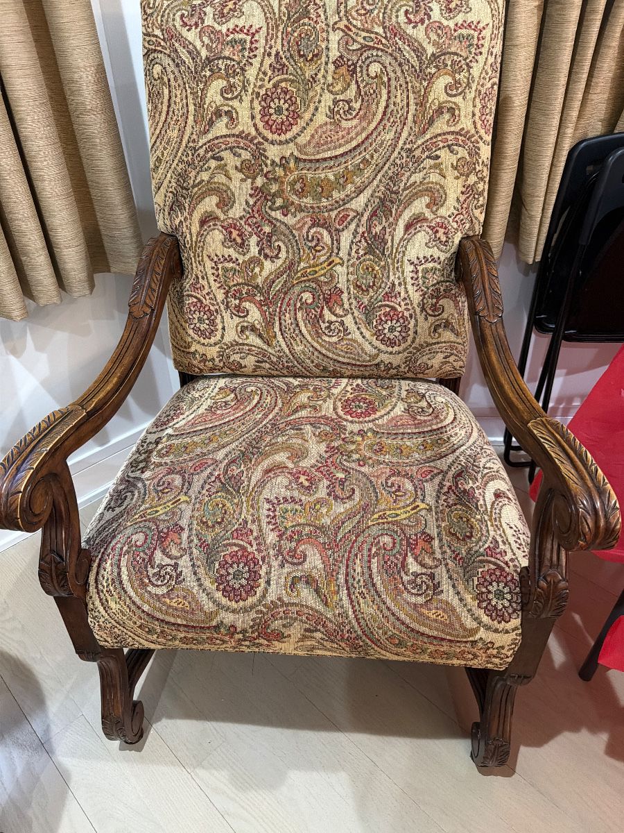 One of a pair of Comfy Chairs