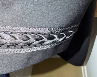 Ladies business success clothing hem detail