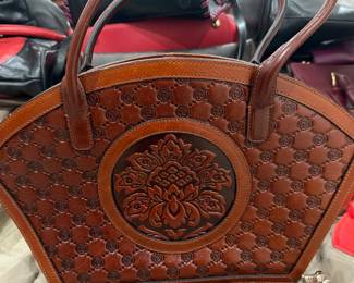 Ladies Leather Handbag by Pijushi