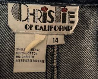 Christie of California Size 14 jean jacket