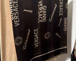Gianni Versace Logo Print scarf