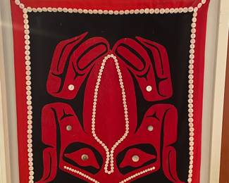 Northwest Coast Frog Button Blanket