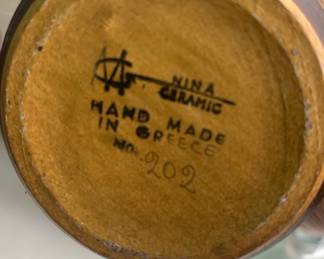 Nina Ceramic Greek Amphora Vase Reproduction