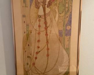 Framed Print "Gesso No. 8" by Charles Rennie Mackintosh