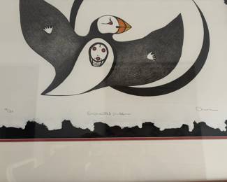 Framed & Matted Print "Enchanted Puffin" by Chuna McIntyre