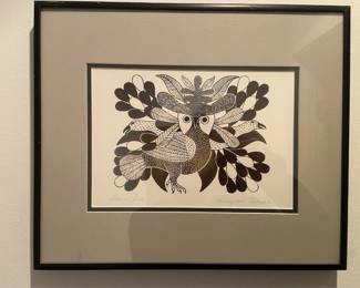 Framed & Matted Print "Audacious Owl" by Kenojuak Ashevak
