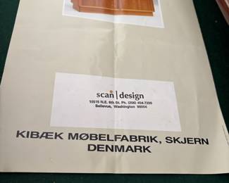 Kibaek Mobelfabrik, Skjern Danish Rosewood China Hutch