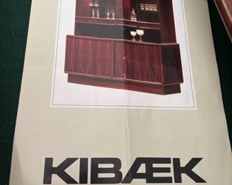 Kibaek Mobelfabrik, Skjern Danish Rosewood China Hutch