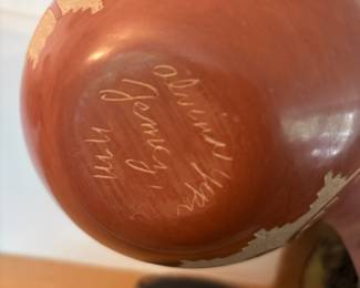 Alvina Yepa Native American Jemez Pottery Wedding Vase