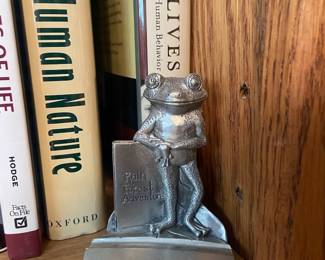 Levenger Mr. Frog Holder Pewter Pen Holder