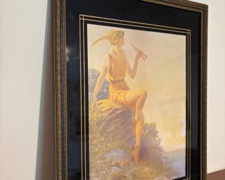 Framed & Matted Print "Pipes of Pan" by Edward Mason Eggleston