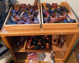 Assortment of Vintage Tobacco Pipes