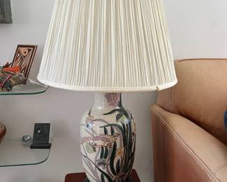 Floral Design Chinoiserie Table Lamp