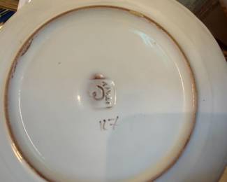 Ernestine Salerno Hand Painted Floral Dish Set