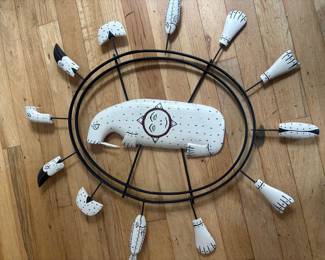 Yup'ik Spirit Mask (Spirit Wheel) by Alaskan Native Frank Shavings
