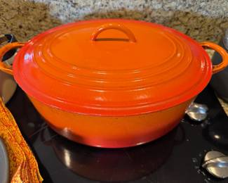 Le Creuset Flame Orange Enameled Cast Iron Dutch Oven