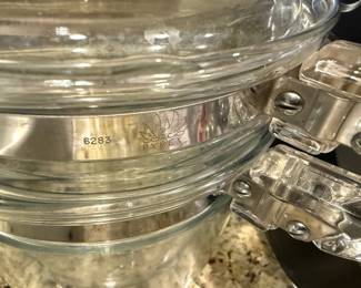 Pyrex Flameware Glass Double Boiler Set