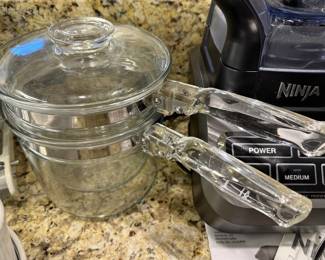 Pyrex Flameware Glass Double Boiler Set